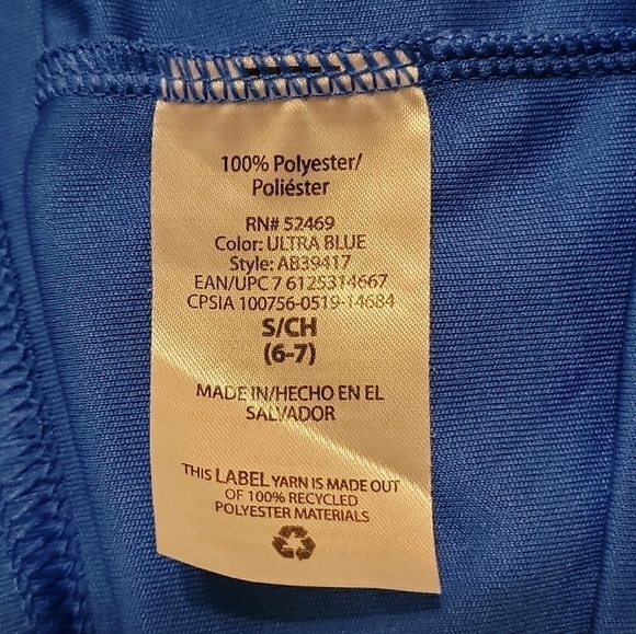 5/$10 Athletic Works size small blue long sleeve DriWorks top soccer graphic - Picture 7 of 7